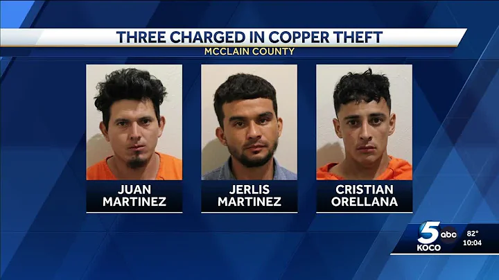 3 men busted, accused of stealing copper from McClain County cellular antenna site