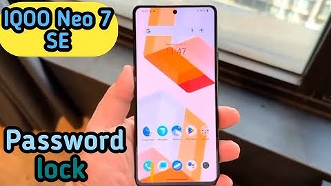 How To Set Password Lock In Iqoo Neo 7 SE,Password Lock Setting In Iqoo Neo 7 SE,