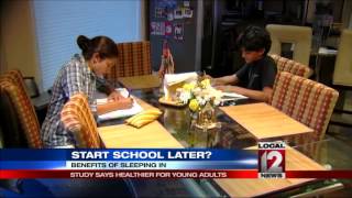 Study suggest school should start later