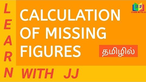calculation of missing figures using Trend  and Common size percentages || in Tamil
