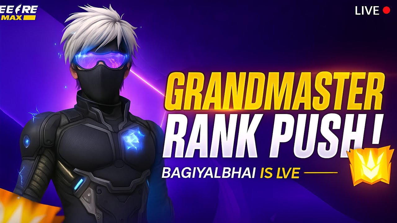 BR RANK GRANDMASTER TOP 1 PUSH IN MOBILE 📲 || GARENA FREE FIRE - YouTube