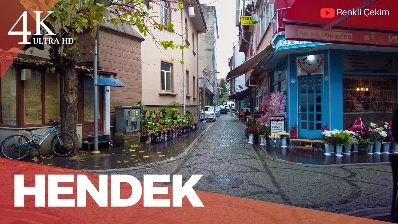 4K Hendek Sakarya City Walking Tour | Türkiye 2025