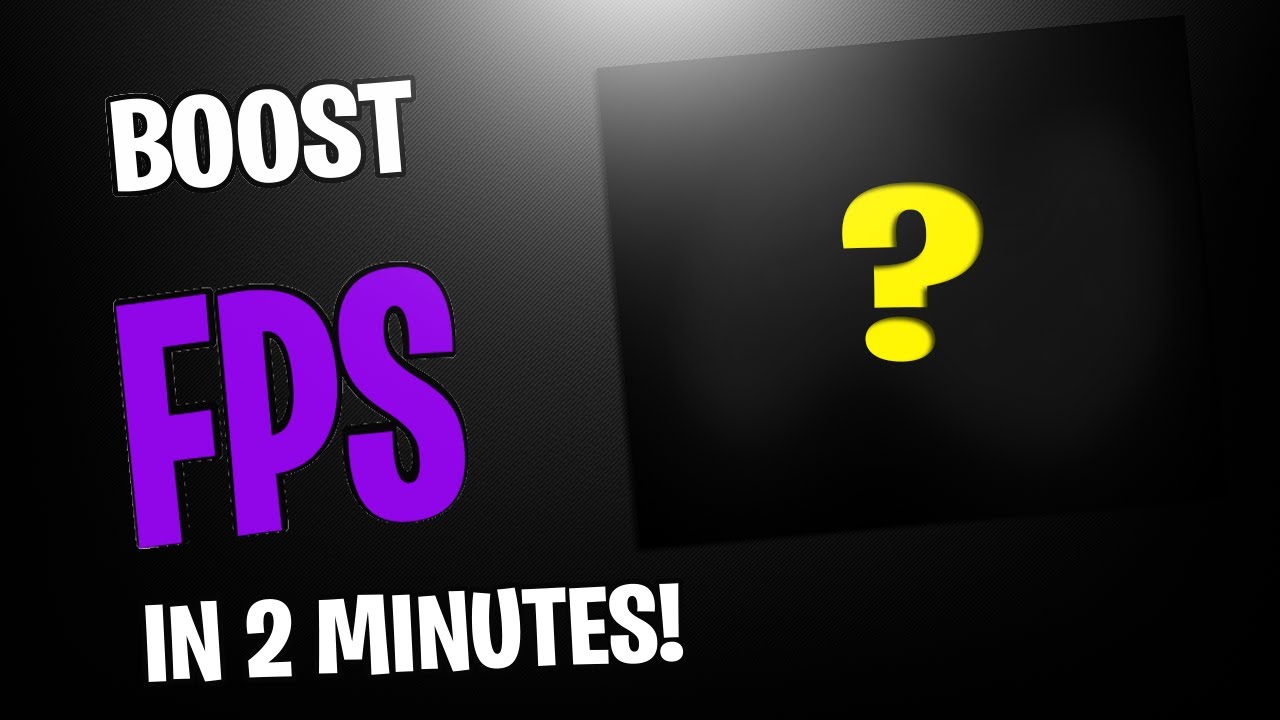 Secret trick to boost your FPS in 2 minutes ! | System Booster - YouTube