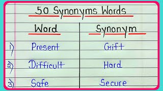 50 synonyms words in english || Common synonyms words || What is synonyms || Useful synonyms screenshot 5