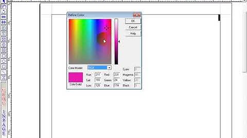 How to define new color in InPage