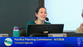 PPC 8/3/26 - Pacifica Planning Commission Meeting - August 3, 2026