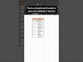 Excel Secret: Never Type a Row Number Again #excel #exceltips #exceltricks