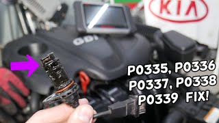 CODE P0335 P0336 P0337 P0338 P0339 CRANKSHAFT POSITION SENSOR KIA SPORTAGE, KIA SORENTO