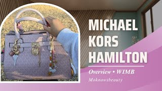 Michael Kors Hamilton Satchel Powder Blush| OVERVIEW • WIMB| Moknowsbeauty