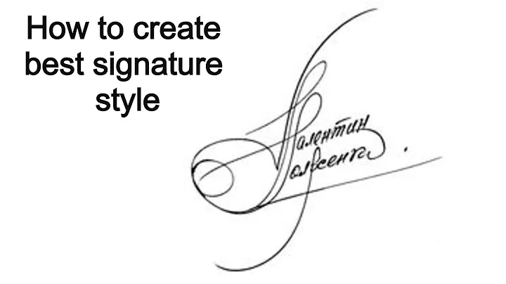 How to create the best signature style | How to make easy signature | Signature STREAM