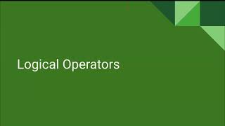 AP CS P Unit 2 Lesson 2 - Logical Operators