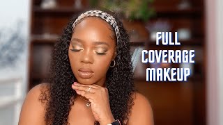 FULL COVERAGE MAKEUP TUTORIAL | FENTY BEAUTY, L&#39;OREAL, JUVIA&#39;S PLACE AND MORE | Janelle Veronica