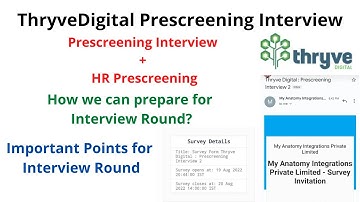 Thryve digital Interview Questions | Important Tips For Interview Round @techlecture