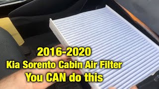 HOW TO REPLACE Cabin Air Filter on a 2016-2020 Kia Sorento - SUPER EASY by Buckle Up Studios 6,626 views 1 year ago 3 minutes, 22 seconds