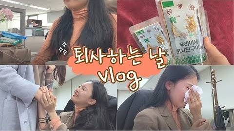 퇴사 VLOGㅣ오열파티 퇴사 날 😭💦