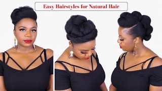 Easy Hairstyles for Natural Hair | No Extensions Natural Hair Hairstyles | 4C Hair by Yasser K 56,726 views 2 years ago 10 minutes, 40 seconds