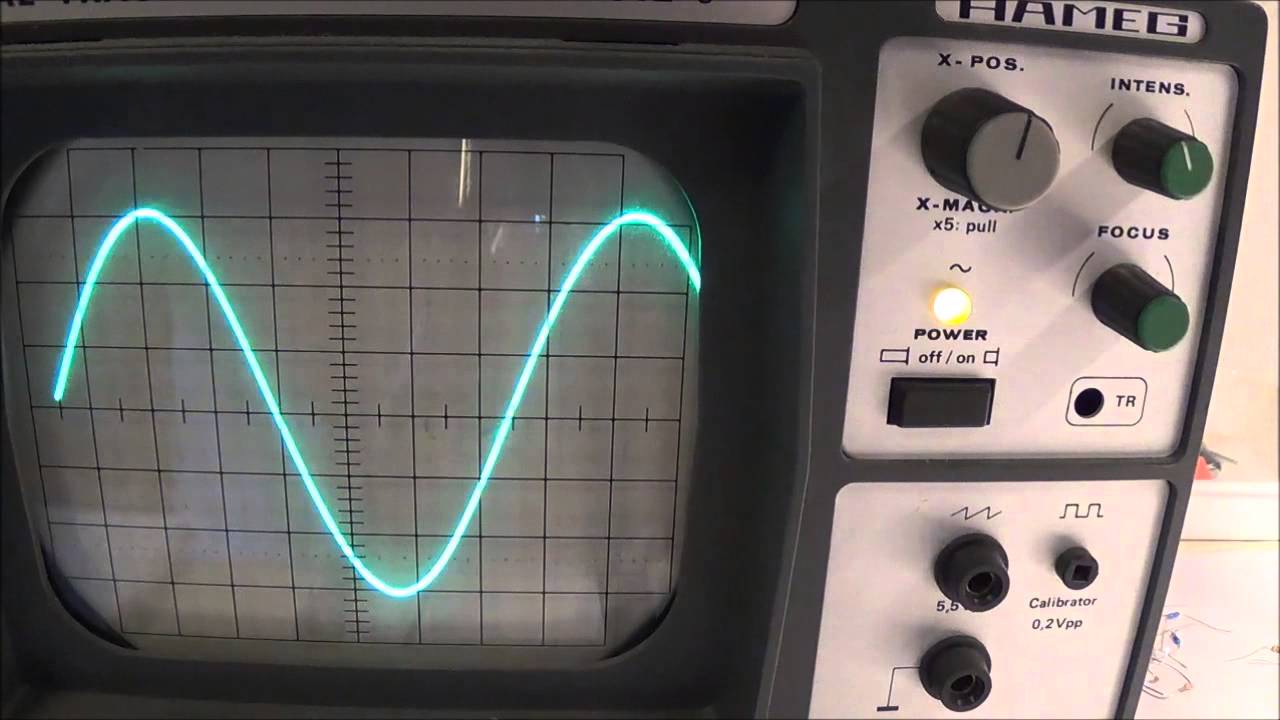 FREQUENCY MEASUREMENT OLD ANALOG OSCILLOSCOPE YouTube