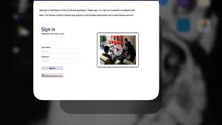 Pearson login screenshot 2