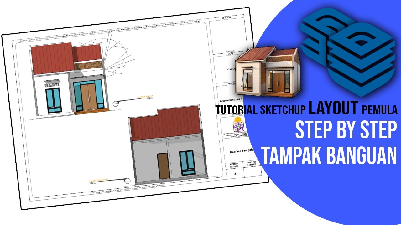 Tutorial Gambar Kerja di LayOut Part 1 || Tampak Bangunan #layout # ...