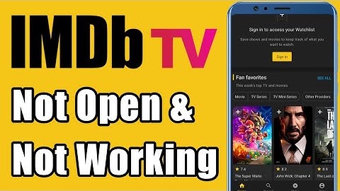 IMDb TV | Not Open | Not Working | Error | Problem Solve | Android | Ios