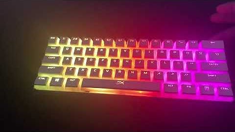 WHITE PUDDING KEYCAPS HYPER X !!!!!!!! | on a Ducky one 2 mini!!!!!!!!