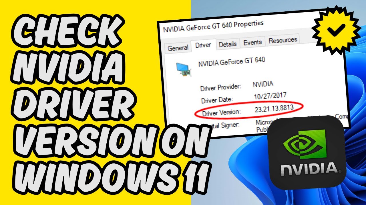 [Easy Guide] Check NVIDIA Driver Version on Windows 11 - YouTube