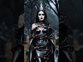 The Woman Leather Dress in Darkness #ai #aishorts #leatherdress #darkness #DarknessAwakens