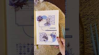 AESTHETIC JOURNAL BLUE ASMR #scrapbooking #journaling #asmr #blue #artjournal #shorts