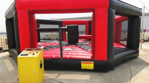 GUTEFUN with protect inflatable wall 8 people wipeout / meltdown / sweeper games