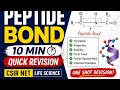 Peptide Bond Complete Revision in 10 Minutes | CSIR NET Life Science Biochemistry
