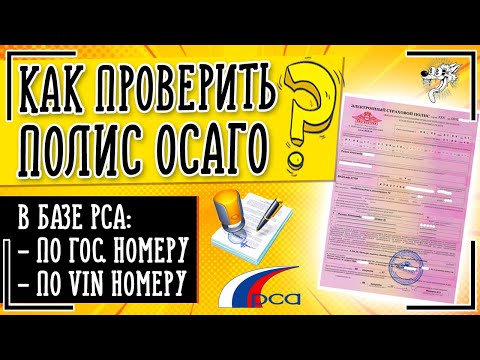 Как проверить полис ОСАГО на подлинность в РСА - проверка полиса ОСАГО по номеру в базе РСА