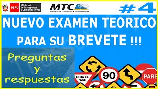 EXAMEN TEORICO DE CONDUCIR 2021 🚘 # 4 preguntas y respuestas licencia de conducir A1 touring ✅