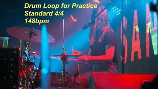 Drum Loop for Learners - Standard 4/4 - 148bpm