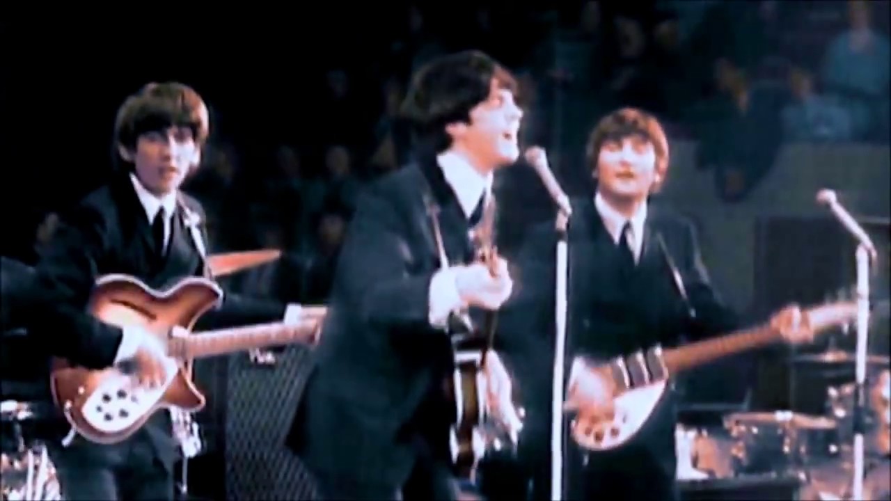 The Beatles Live at Empire Pool 1964 Color - YouTube