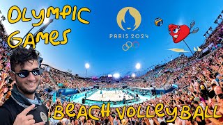 OLYMPICS 🏅 Paris 2024 - BEACH VOLLEY 🏐 (Part 1) 360° VR screenshot 2