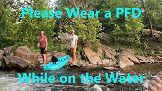 Wear Your Personal Flotation Device! Little Falls 2.90 Mid Tide, 2023-07-17