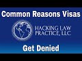 Common Reasons Visas Get Denied