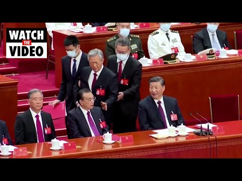 Chinese Ex-President Escorted Out Of Party Congress