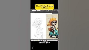 Vector tracing of a pizza boy in Adobe Illustrator #illustrator