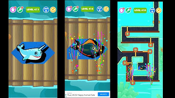 K@LL the 🦈 ||SAVE THE FISH #GAME ||PULL THE PIN LEVEL 410-421