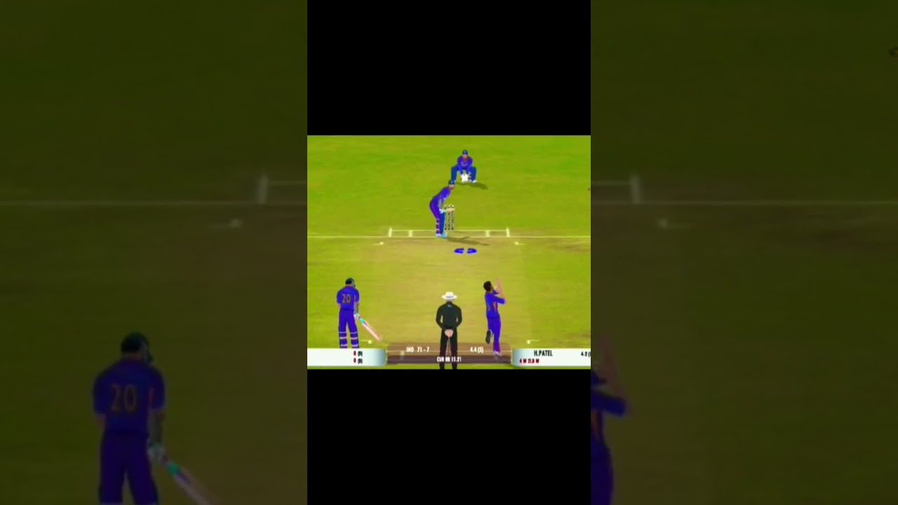 HARSHAL PATEL TAKES A HAT TRICK VS INDIA IN MULTIPLAYER 
