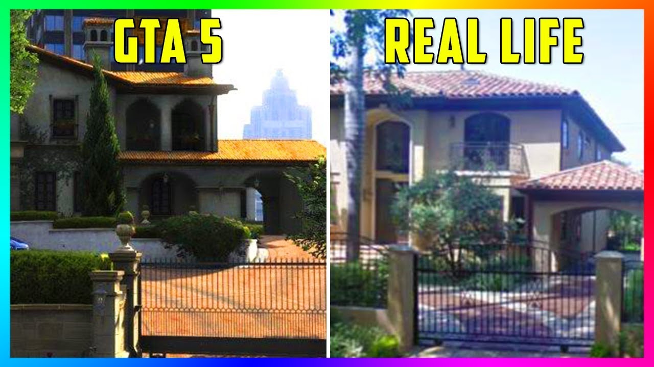 GTA 5 vs GOOGLE Earth #2  Los Santos and Los Angeles Comparison 