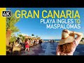 Cc stunning 4k walk from playa del ingls to maspalomas gran canaria  2024