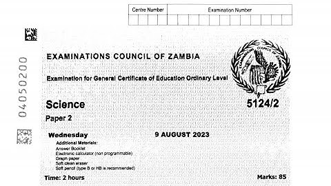 2023 GCE Science P2 Question B5.