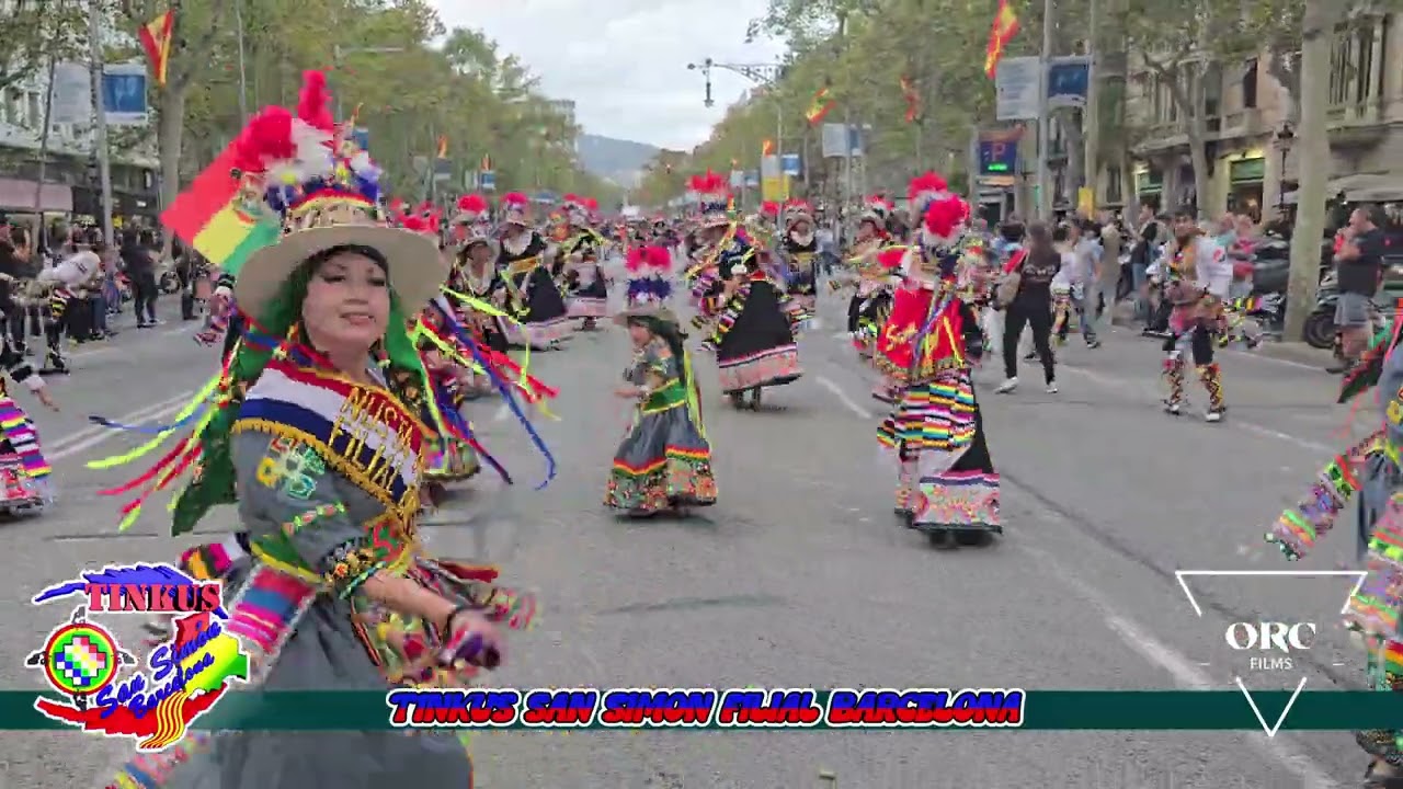 Dia de la hispanidad 2024💙❤️ Tinkus San Simon Filial Barcelona (Parte 2)