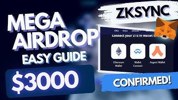 ZkSync Airdrop IS NOW LIVE! FULL GUIDE For Beginners! HOW TO GET $3000 FAST?! CRYPTO AIRDROP 2023