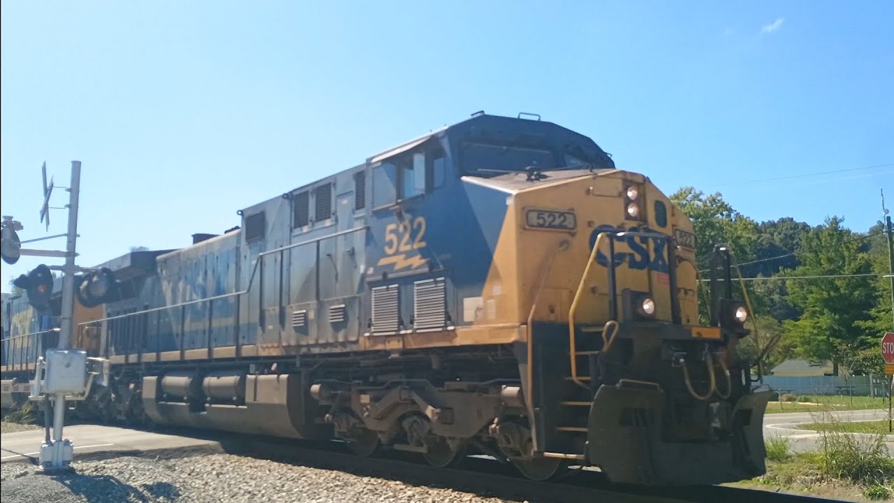 CSX M216 with CSX 522 YN2 in Normandy TN on 10/4/25 - YouTube