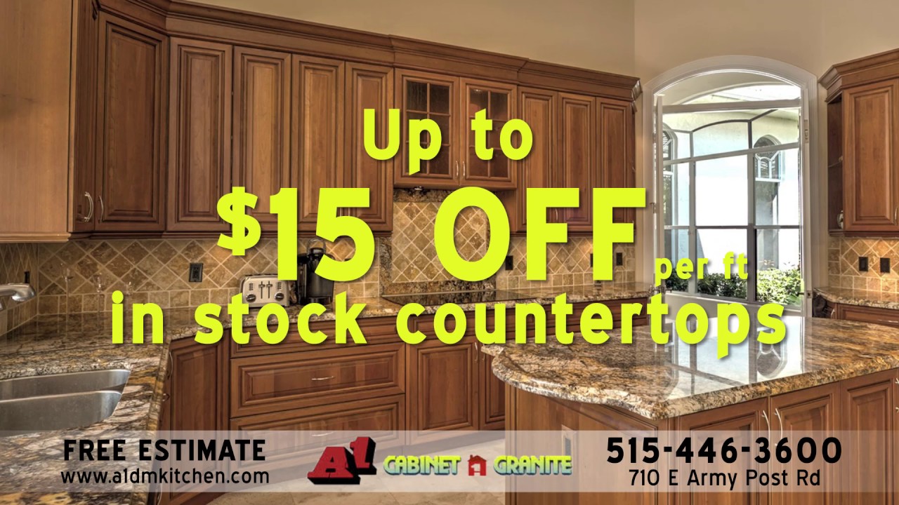 A1 Cabinet Granite Des Moines Summer Sale Commercial Youtube