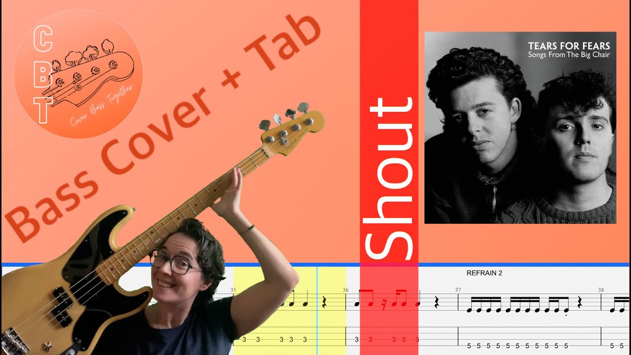 Tears For Fears - Shout (Bass Cover) (Tab and Score) - YouTube
