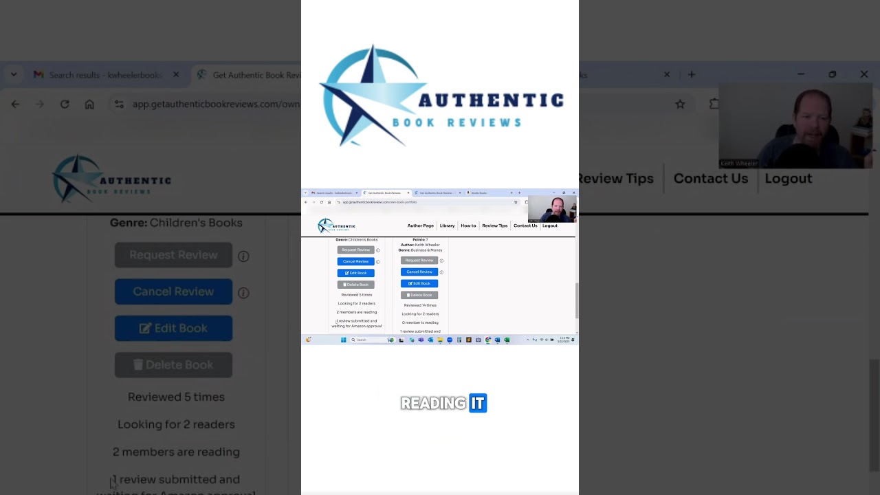 I tried Get Authentic Reviews for my books...and the results shocked me!